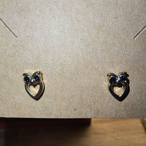 Gold Owl Stud Earrings